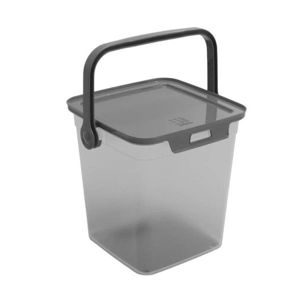 Контейнер для стирального порошка 6,5л 235*220*230мм пластик Smart прозрачный (6)