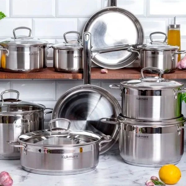 Ковш 1л нерж.сталь Orion со стекл.крышкой 14см ORN-LDL1014G (6)