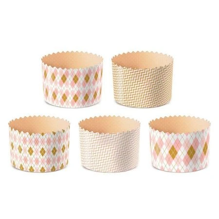 Форма для кулича 70*85мм 150мл бумажная РОМБИКИ (2400)