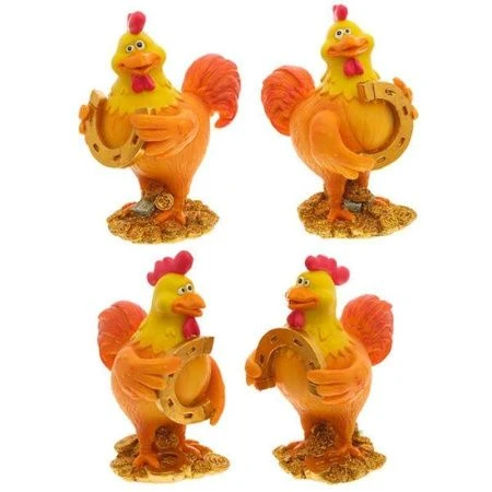 яяяФигурка Петушок 8*6*10см 4 в. (72)