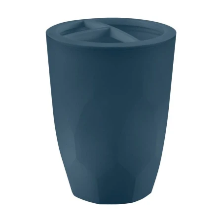 Стакан для зубных щеток 7,8*10,5см пластик KeeРlex Light космический серый (24)