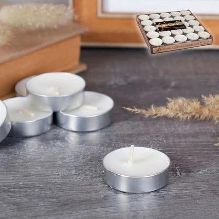 Набор свечей в гильзе 50шт парафин (время горения 2,5-3 часа) G10-1 (40)