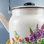 Чайник 3,5л эмаль ЛЮПИНЫ жемчужный С-2713/4Жм Рч (4)