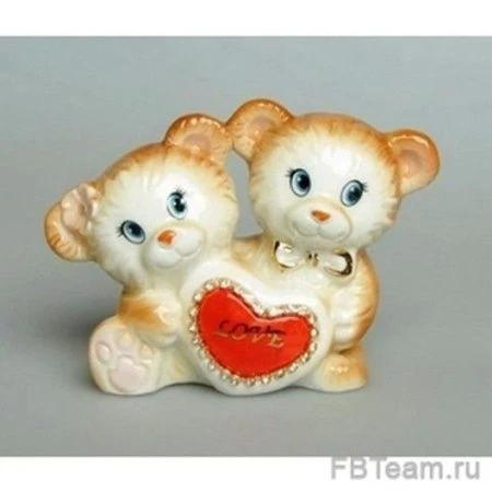 яяяФигурка Мишки с сердцем 11.5*5.4*8.6 см, B2846-4'DIN2621 (1-72)