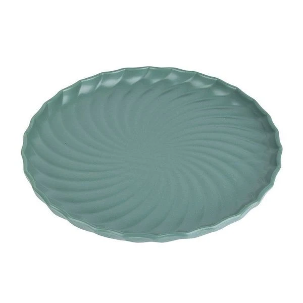 Блюдо 26см фарфор Fresh Taste. Dark green (16)