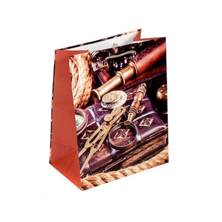 Пакет бумажный 26*32*15см вертикальный В путешествие 18/5004 (12/144)