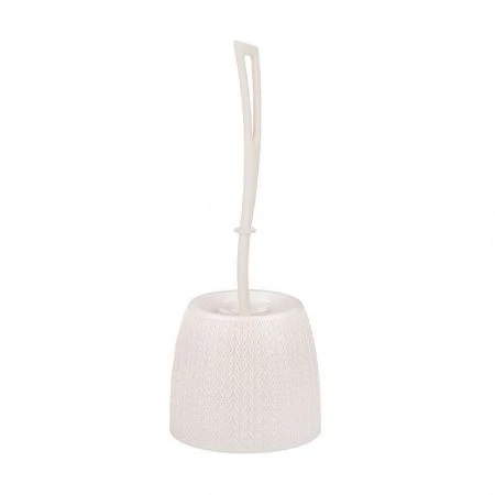 Ершик туалетный пластик ВЯЗАНОЕ ПЛЕТЕНИЕ белый (20)
