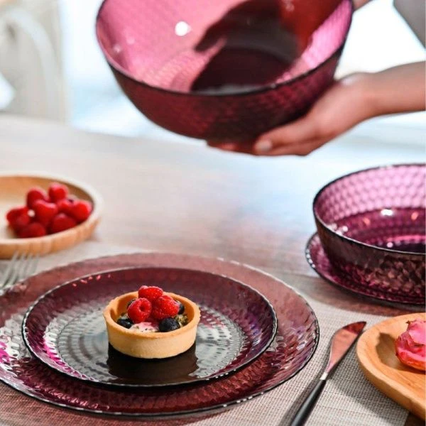 Столовый набор 19пр стекло ИДИЛЛИЯ ЛИЛАК (1)