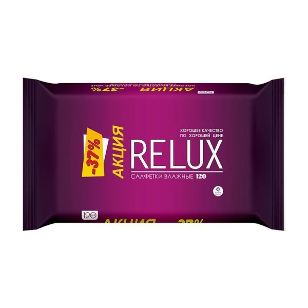 Влажные салфетки RELUX освежающие 120шт (6)