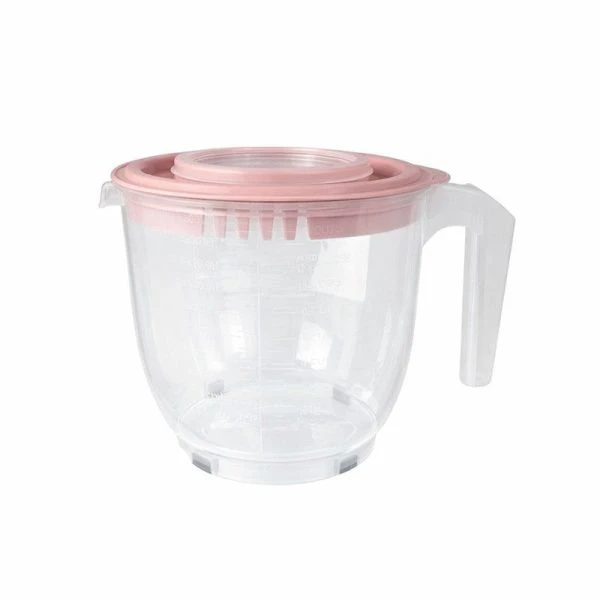Емкость для миксера 170*170*161мм пластик пепельно-розовый (12)