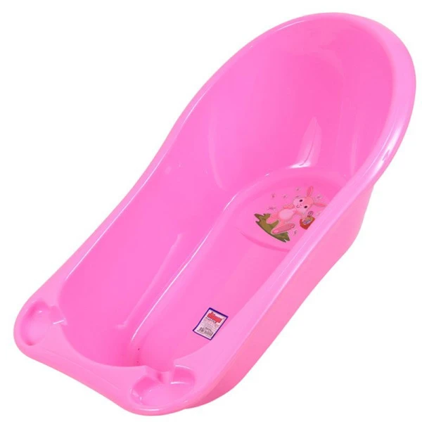 Ванночка детская 45л 89*47*27см пластик ДУНЯ розовый 12002 (5)