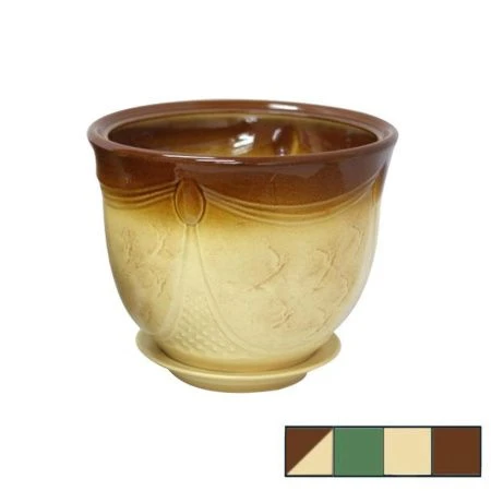 Горшок цветочный 7л h21см d29см керамика АКВА №1 (1сорт) цвета в ассортименте