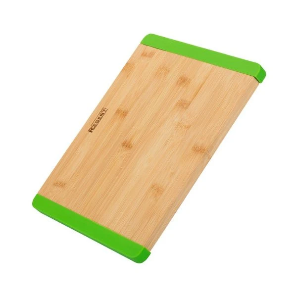 Доска разделочная 33*25*1,5см бамбук Bamboo прямоугольная с силикон.вставками 93-BM-4-01.2 (12)
