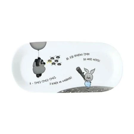 Блюдо 25*11,5см фарфор ВИННИ ПУХ овальное подар.уп. HD2306-100O (24)