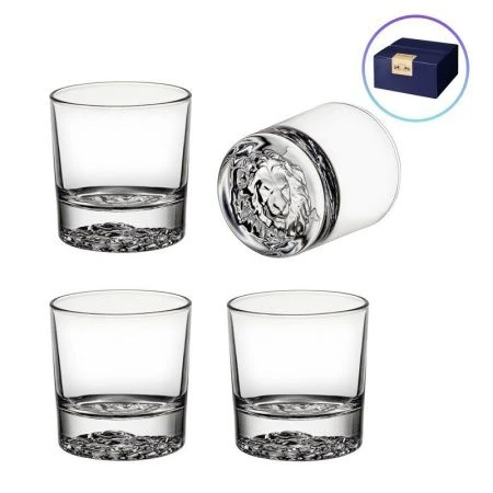 Стаканы для виски набор 4шт 310мл стекло Lion (8)