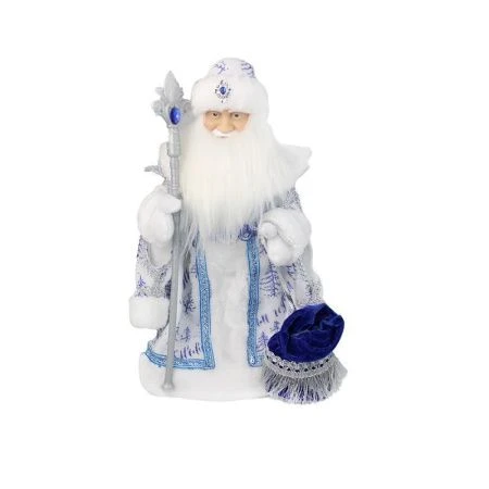Фигурка новогодняя музыкальная Дед Мороз 40см текстиль/пластик 1315-16B (18)