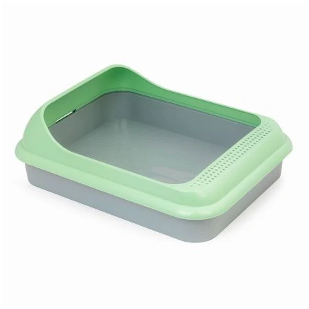 Туалет для кошек 455*355*150мм пластик БАРСИК зелёный с бортом (17) Туалет для кошек 455*355*150мм пластик БАРСИК зелёный с бортом (17)