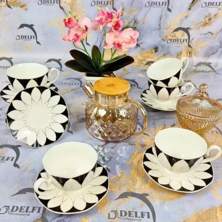 Чайный набор 12пр фарфор на 6 персон 250мл DL3419 (6)