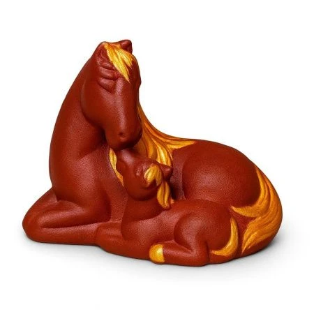 Копилка Лошадь с жеребенком 25*16*20см гипс