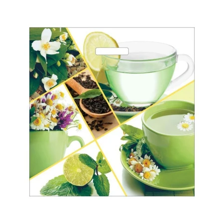 Пакет с вырубной ручкой 45*45+3см полиэтилен Свежесть (50/400)