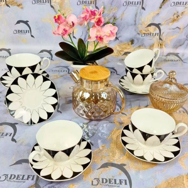 Чайный набор 12пр фарфор на 6 персон 250мл DL3419 (6)