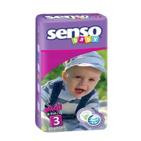 Подгузники для детей 44шт SENSO BABY midi B3 4-9кг (5)