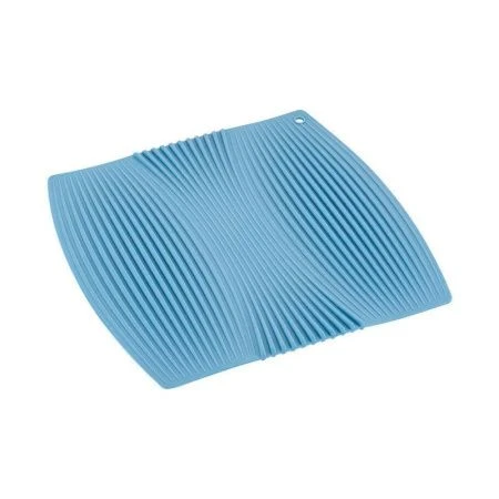 Коврик для посуды 23*22см силикон голубой M04-058-B (72)