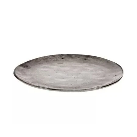 Тарелка мелкая 26см керамика STONE серая обеденная DMD041 (12)