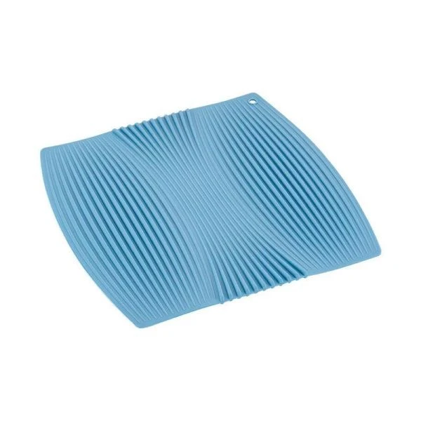 Коврик для посуды 23*22см силикон голубой M04-058-B (72)