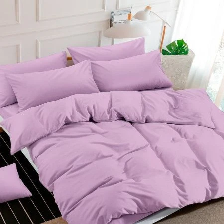 КПБ семейный поплин однотонный Престиж лаванда (пр.240*215, под.215*150*2, нав.70*70*2)