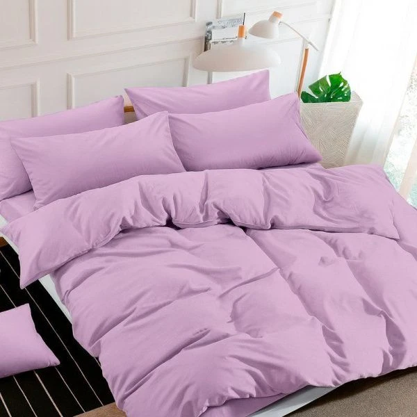 КПБ семейный поплин однотонный Престиж лаванда (пр.240*215, под.215*150*2, нав.70*70*2)