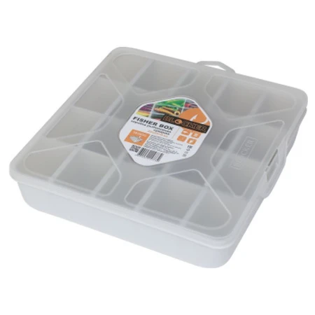 ЯЯЯБокс для рыболовных принадлежностей 200*200*450мм прозрачный (32) ВЫВОД