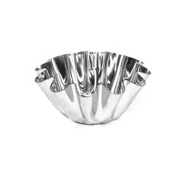 Форма для кекса 12,2*4,6см белая жесть вес 42г КФ-07.000 (112)