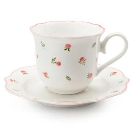 Чайный набор 2пр фарфор French rose на 1 персону 250мл FRR-03 (24)