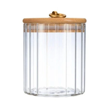 Банка для сыпучих продуктов 550мл стекло Torre с бамбук.крышкой 93-HO-TO-01-550 (16)