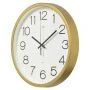 Часы настенные 30см пластик РУБИН Классика золотой (10)