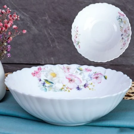 Тарелка глубокая 480мл 15,5см стеклокерамика ШИПОВНИК суповая TW-60XN (7158) (6/72)