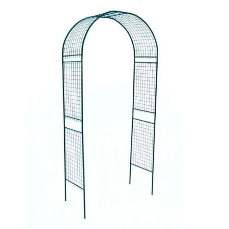 Арка садовая разборная металл 2,5*0,5*1,2м Сетка широкая из 6-ти частей (1)