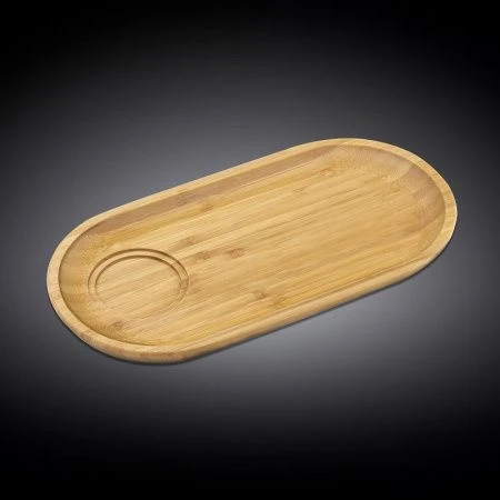 Блюдце 30,5*15см бамбук овальное WL-771119/A (6/48)