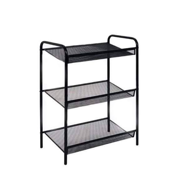 Полка для обуви 3 секции 45*27*60см металл ЖЕНЕВА 13 черная (1)