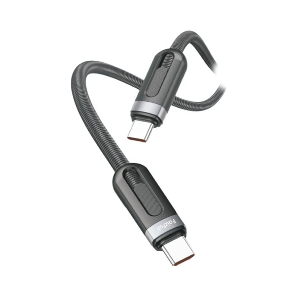 Кабель FaizFull FR74 C-C 5А 1м нейлоновая оплетка (50)