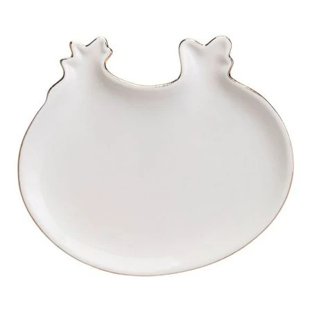 Блюдо сервировочное 14*1,7см фарфор (72)