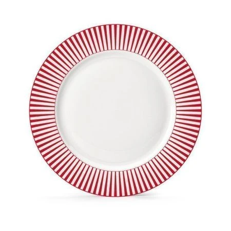 Тарелка мелкая 27см фарфор Teatro красный обеденная TET-33-R
