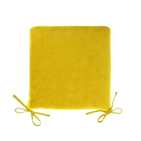 Сидушка на стул (табурет) 40*40 микрофибра горчичная JC-15782 (25)