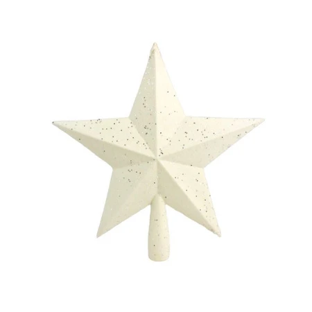 Верхушка на елку Звезда 22*24см белая ZAF19123/JC-14568 (130)