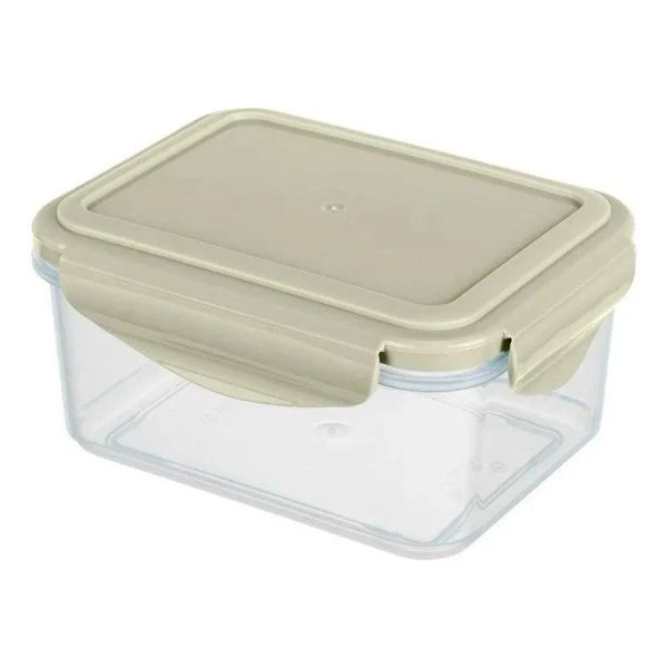 Контейнер пищевой СВЧ 500мл пластик SMART LOCK светло-серый 105*135*70мм (24)