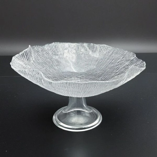 Фруктовница 28*14см стекло IVV Diamante на ножке (12)