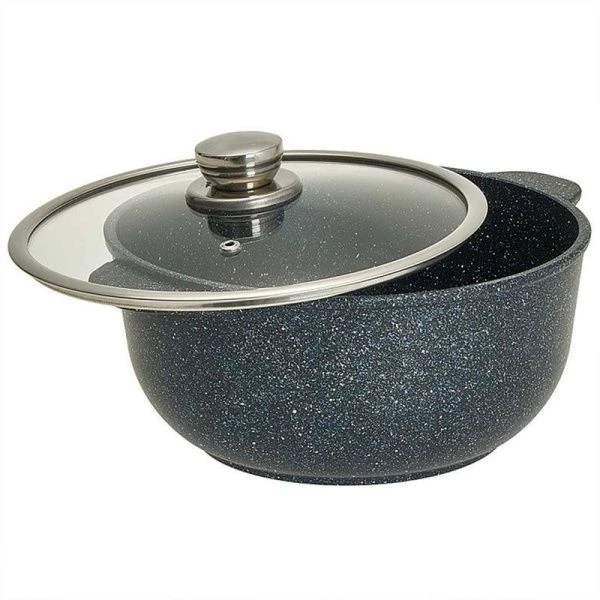 Казан 3л алюминий АП МЕГАЛИТ 14 стекл.крышка в инд.упаковке (4)