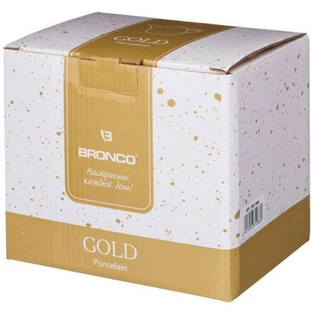 Чайник заварочный 500мл фарфор Gold (24)