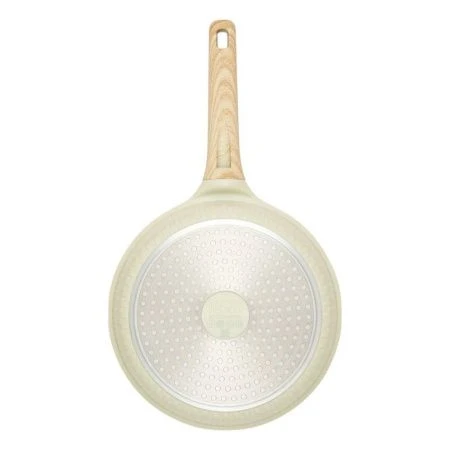 Сковорода 24см h5,4см алюминий АП RAN ручка soft-touch имит. дерева индукция бежевая (6)